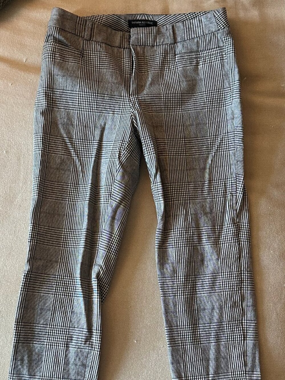 Banana Republic - Sloan Skinny-Fit Plaid Pants - Size 0